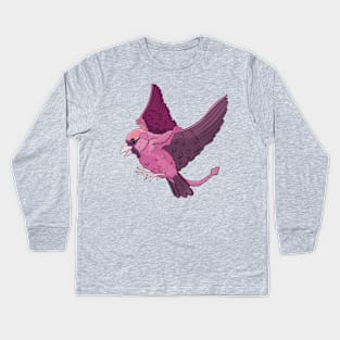 Punimals - Sparrow-dactyl Kids Long Sleeve T-Shirt